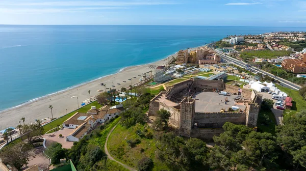 Fuengirola, Endülüs 'teki Sohail kalesinin manzarası