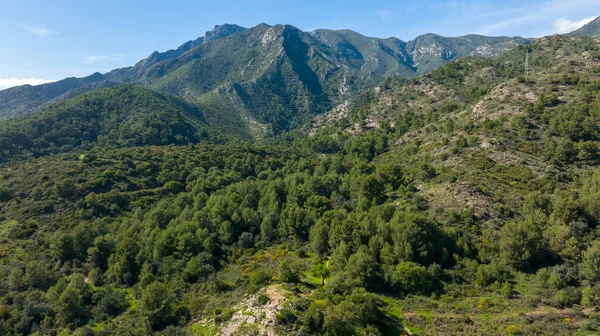 Vista Para Sopé Serra Branca Município Marbella Espanha — Fotografia de Stock