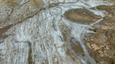 Çölün şekilleri ve desenleri tavernalardan havadan görüldüğü gibi.