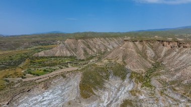 İspanya 'nın Almerya ilindeki uçsuz bucaksız Taberna Çölü manzarası