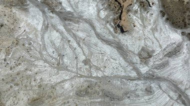 Çölün şekilleri ve desenleri tavernalardan havadan görüldüğü gibi.