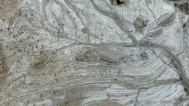 Çölün şekilleri ve desenleri tavernalardan havadan görüldüğü gibi.