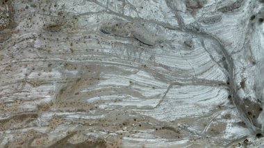 Çölün şekilleri ve desenleri tavernalardan havadan görüldüğü gibi.