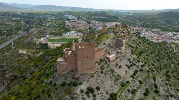 Kilátás Nyílik Vár Vagy Alcazaba Tabernas Almeria Tartományban Spanyolország — Stock Fotó