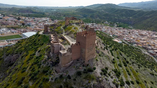 Kilátás Nyílik Vár Vagy Alcazaba Tabernas Almeria Tartományban Spanyolország — Stock Fotó