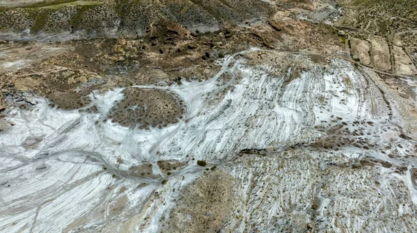 İspanya 'nın Almerya ilindeki uçsuz bucaksız Taberna Çölü manzarası
