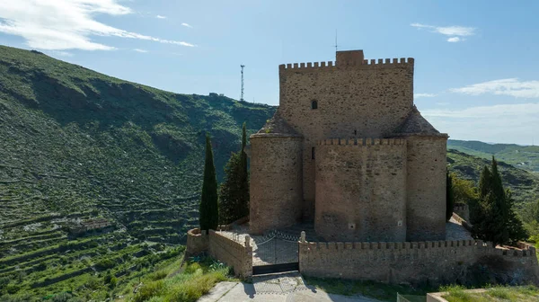 Kilátás Gergal Kastélyra Almeria Tartományban Spanyolország — Stock Fotó