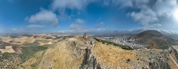 Гора Древний Замок Звезды Насрид Расположен Муниципалитете Теба Испания — стоковое фото