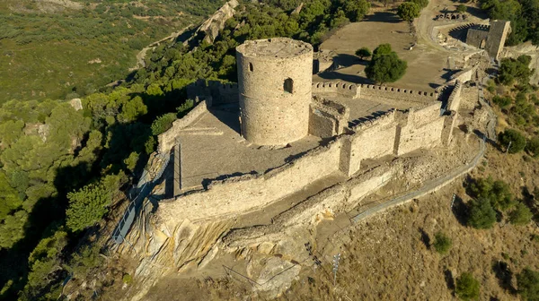 Vue Sur Château Jimena Frontera Dans Parc Naturel Los Alcornocales — Photo