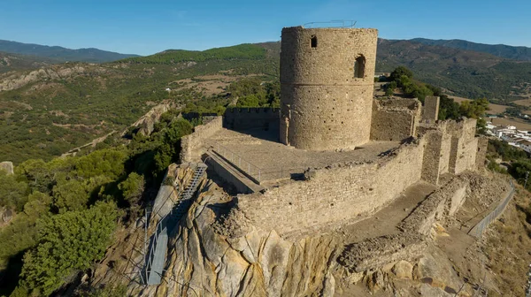 スペインのカディス県のロス アルコルノカレス自然公園のヒメナ フロンテーラの城の景色 — ストック写真
