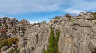 İspanya 'nın Malaga ilindeki Antequera doğal alanının görüşleri