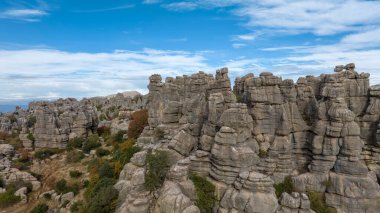 İspanya 'nın Malaga ilindeki Antequera doğal alanının görüşleri