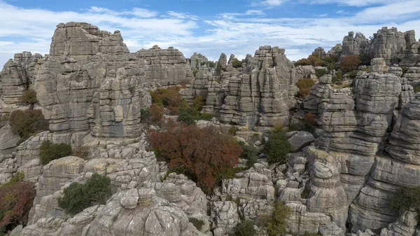 İspanya 'nın Malaga ilindeki Antequera doğal alanının görüşleri