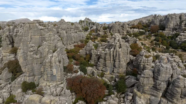 İspanya 'nın Malaga ilindeki Antequera doğal alanının görüşleri