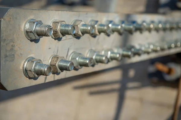 Details Leaning Galvanized Iron Structure — Stock Photo, Image