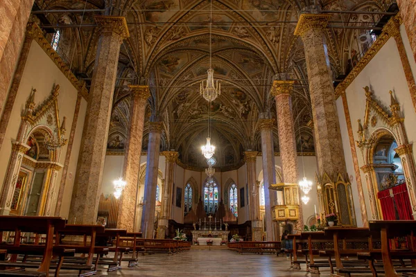 Perugia Itália Abril 2022 Catedral Interior Perugia Também Conhecida Como — Fotografia de Stock