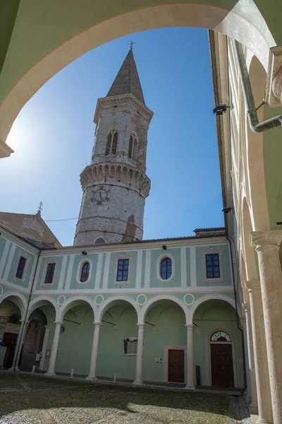 Perugia Italy April 2022 Abbey Complex San Pietro Cloister Bell — Foto de Stock
