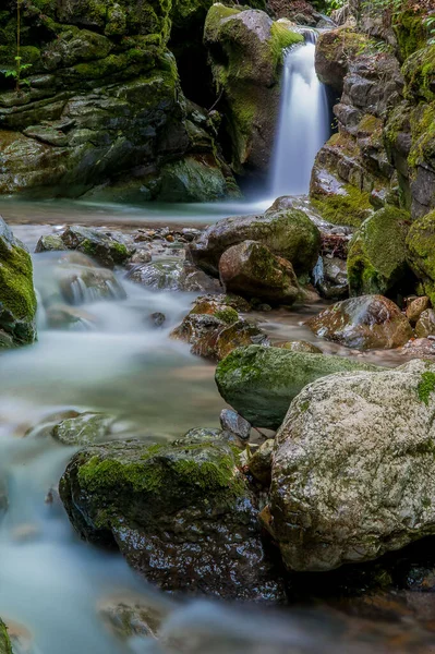 Cascada Agua Los Baños Termales — Foto de Stock