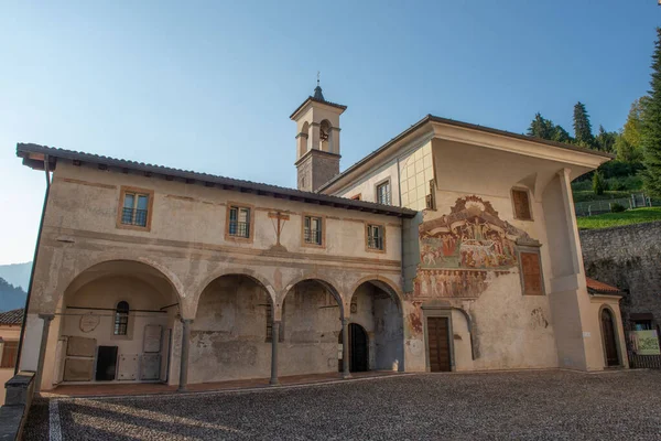 Clusone Bergamo Italia Septiembre 2020 Triunfo Danza Muerte Ciclo Frescos — Foto de Stock