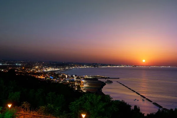 Sunset Adriatic Sea Italy — ストック写真