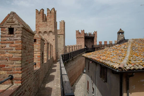 Surrounding Walls Old Building Gradara — Fotografia de Stock