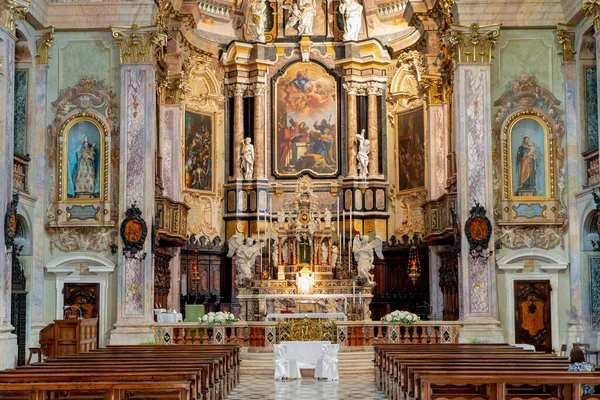 Clusone Italy July 2022 Basilica Santa Maria Assunta San Giovanni — ストック写真