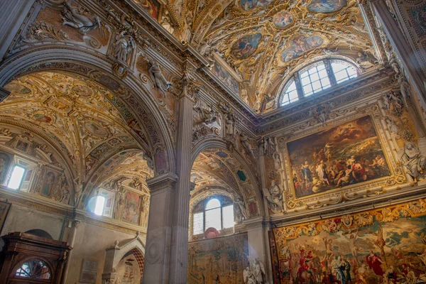 Bergamo Italien September 2022 Fräscht Tak Basilikan Santa Maria Maggiore — Stockfoto