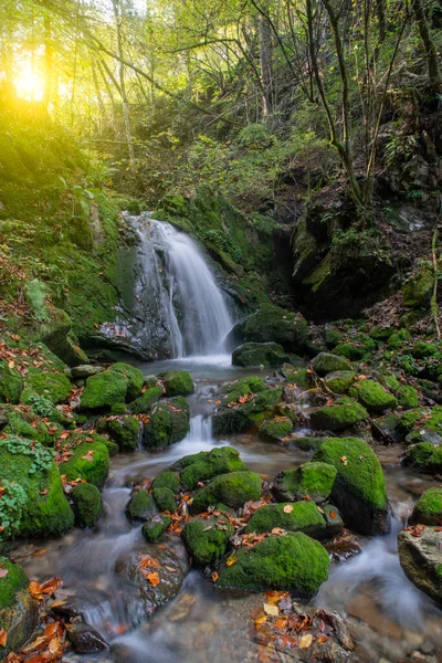 Cascada Agua Río Montaña — Foto de Stock