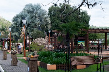 Photograph of an empty square