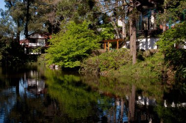 Photograph of park lake on a beautiful sunny day
