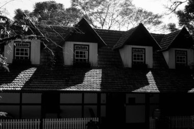 black and white museum photography