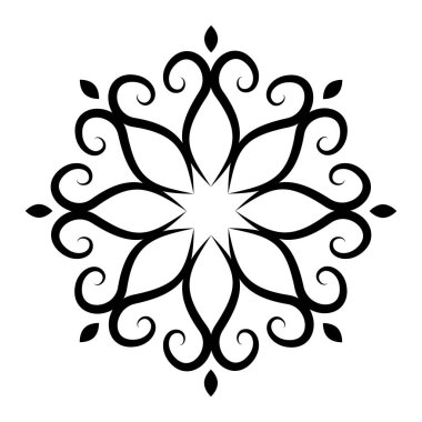 Orien 'de farklı temalardaki şaşırtıcı siyah beyaz vektör mandalaları