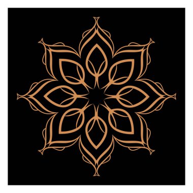 Lüks logolar, tasarımlar ve boyama kitapları için doğu ve batı tarzında farklı temalardaki şaşırtıcı vektör mandalaları