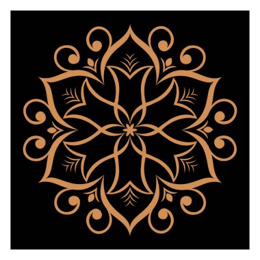 Lüks logolar, tasarımlar ve boyama kitapları için doğu ve batı tarzında farklı temalardaki şaşırtıcı vektör mandalaları