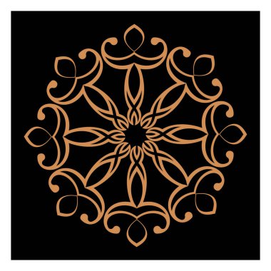 Lüks logolar, tasarımlar ve boyama kitapları için doğu ve batı tarzında farklı temalardaki şaşırtıcı vektör mandalaları