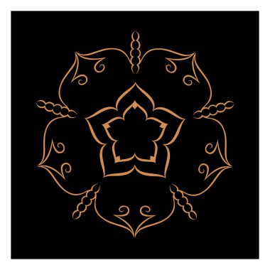 Lüks logolar, tasarımlar ve boyama kitapları için doğu ve batı tarzında farklı temalardaki şaşırtıcı vektör mandalaları