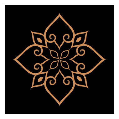 Lüks logolar, tasarımlar ve boyama kitapları için doğu ve batı tarzında farklı temalardaki şaşırtıcı vektör mandalaları