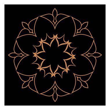 Lüks logolar, tasarımlar ve boyama kitapları için doğu ve batı tarzında farklı temalardaki şaşırtıcı vektör mandalaları