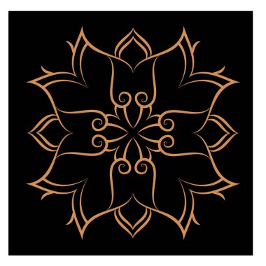 Lüks logolar, tasarımlar ve boyama kitapları için doğu ve batı tarzında farklı temalardaki şaşırtıcı vektör mandalaları