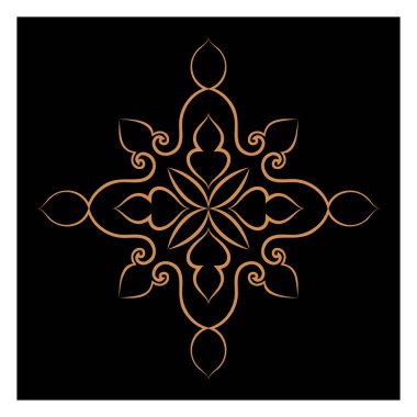 Lüks logolar, tasarımlar ve boyama kitapları için doğu ve batı tarzında farklı temalardaki şaşırtıcı vektör mandalaları