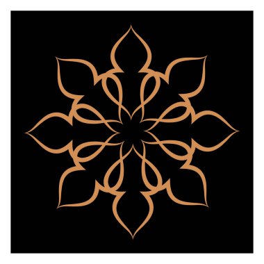 Lüks logolar, tasarımlar ve boyama kitapları için doğu ve batı tarzında farklı temalardaki şaşırtıcı vektör mandalaları