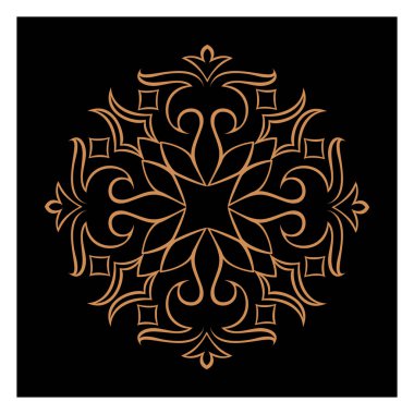 Lüks logolar, tasarımlar ve boyama kitapları için doğu ve batı tarzında farklı temalardaki şaşırtıcı vektör mandalaları