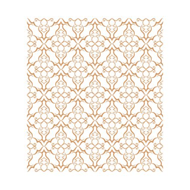 Golden ornamental seamless pattern for decor, print, wallpaper, 