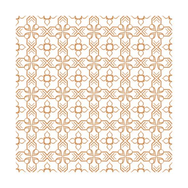 Golden ornamental seamless pattern for decor, print, wallpaper, 
