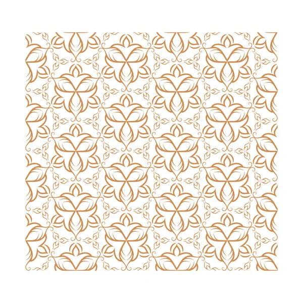 Golden ornamental seamless pattern for decor, print, wallpaper, 