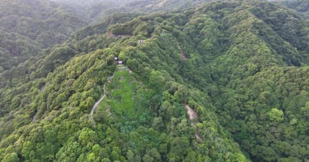 Flyover Paisagístico Âncora Floresta Verde Rokko Imagens Alta Qualidade — Vídeo de Stock