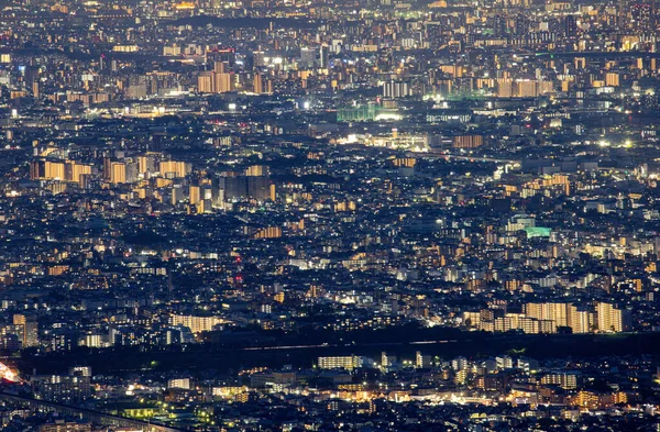 Luzes Edifícios Cidade Alastrando Noite Foto Alta Qualidade — Fotografia de Stock