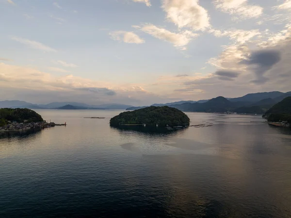 Small Island Mouth Natural Harbor Sunset High Quality Photo — Fotografia de Stock