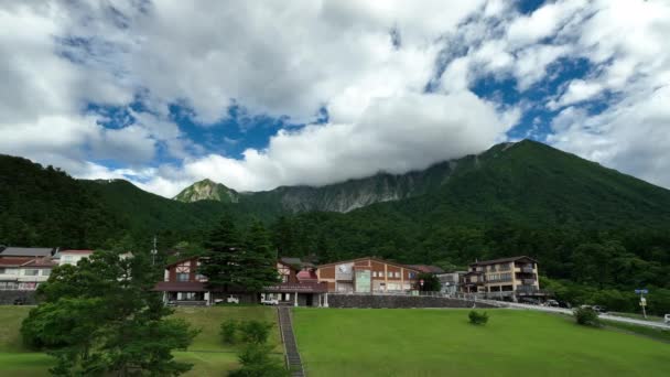 Rotating Visitor Center Resort Base Daisen High Quality Footage — Stock video