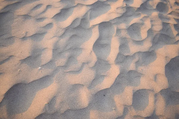 Písečné Duny Vytvořené Větrem Lehnout Rovně — Stock fotografie